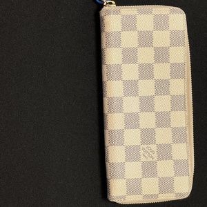 White Checker Louis Vuitton Wallet